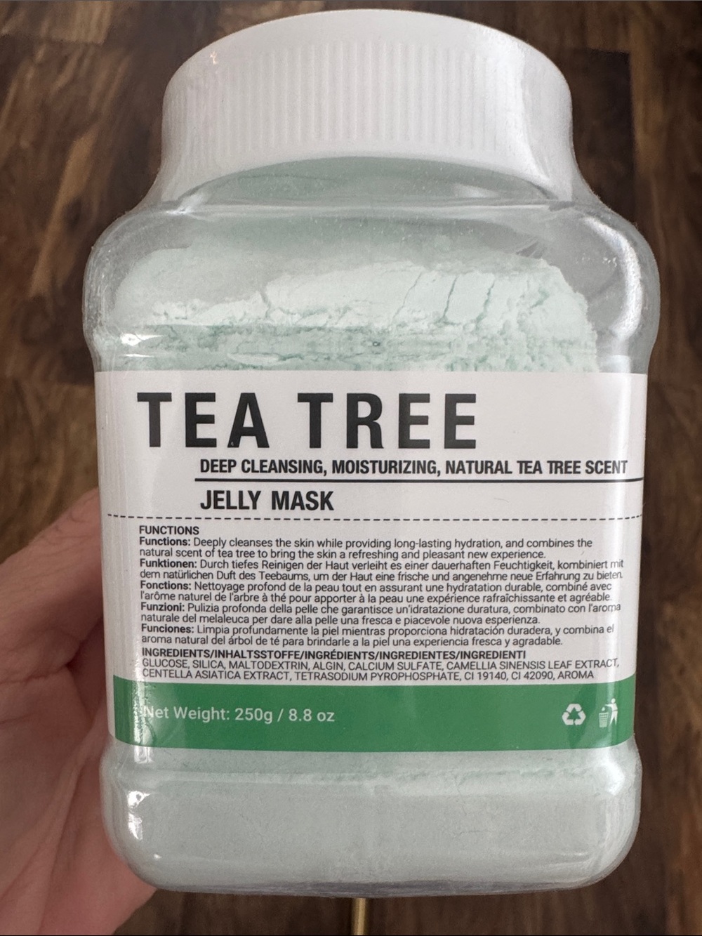Tea Tree Jelly Mask - Deep Cleansing Moisturizing Jelly Mask (Green)